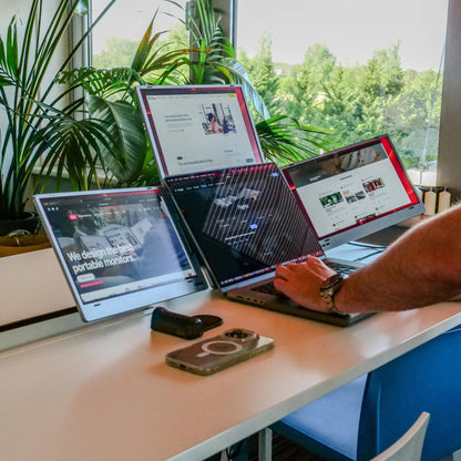 PrexoView Trio™ - Triple Laptop Screen Extender