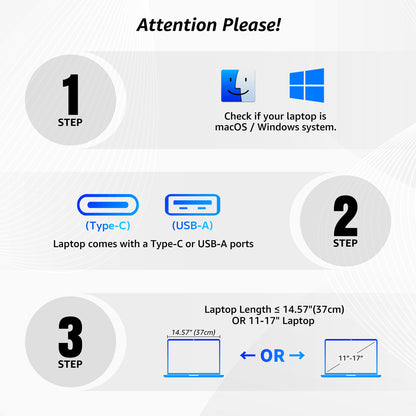 PrexoView Trio™ - Triple Laptop Screen Extender