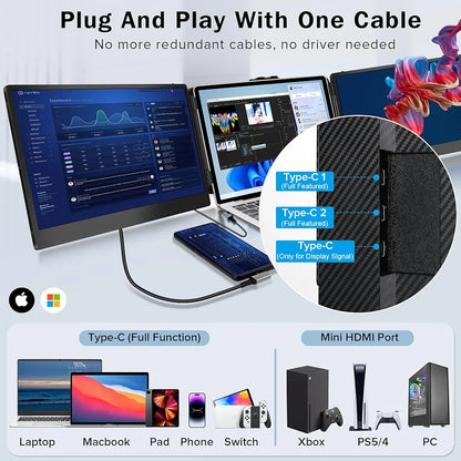 PrexoView Duo™ Laptop Screen Extender
