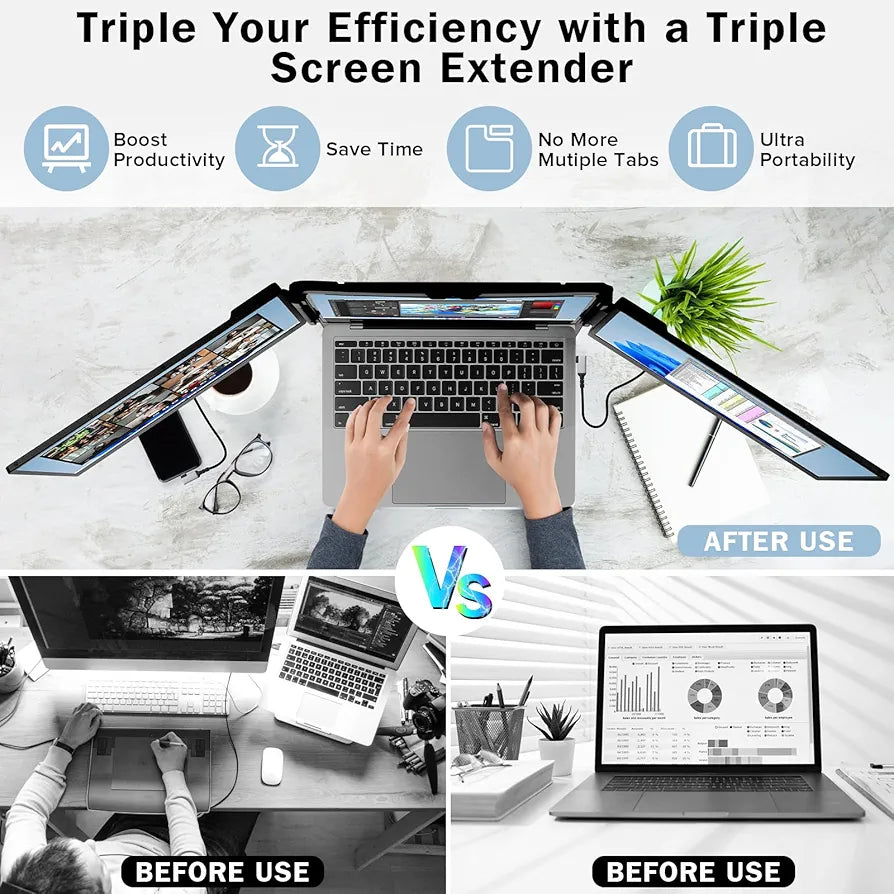 PrexoView Duo™ Laptop Screen Extender
